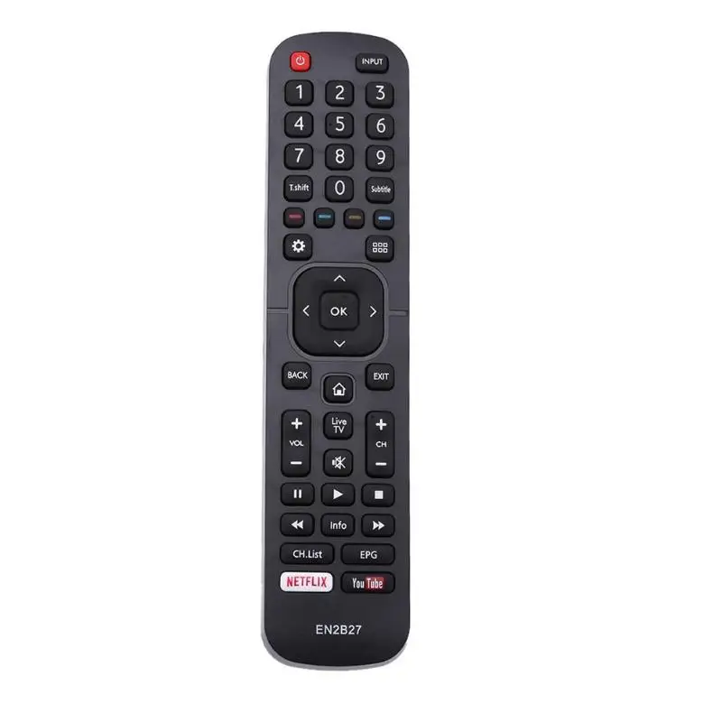 Replacement for HISENSE TV Remote Control Manufacturer Universal with same functions as the original L1335V EN2H27 EN2A27 EN2B27