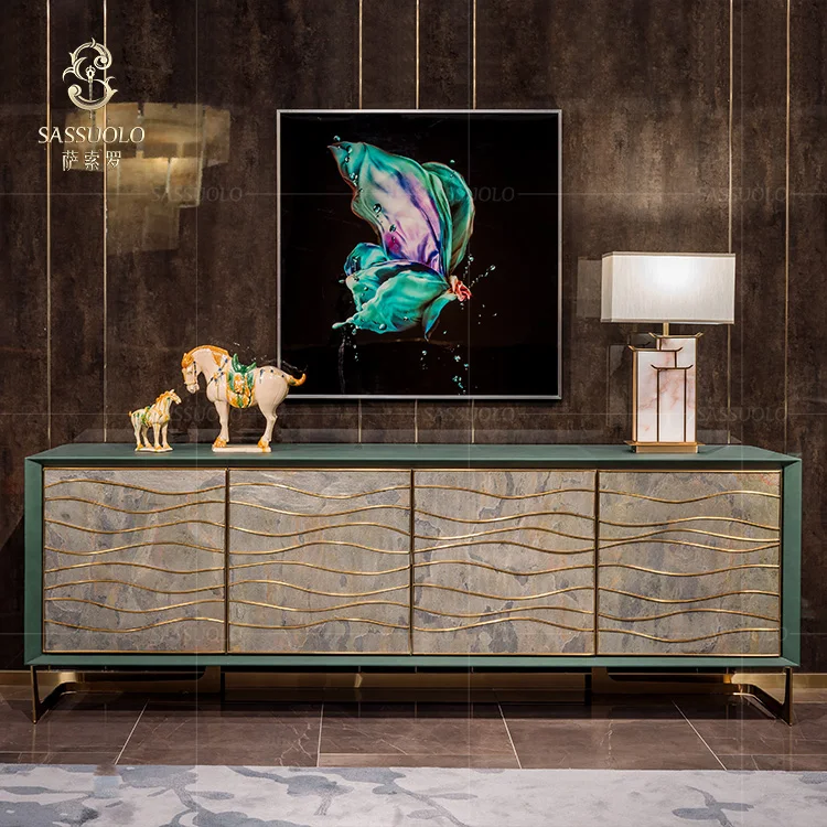 Sassuolo marble drawer sideboard cabinet home furniture buffet kitchen bowl keeper dining room cupboard longhi cabinets