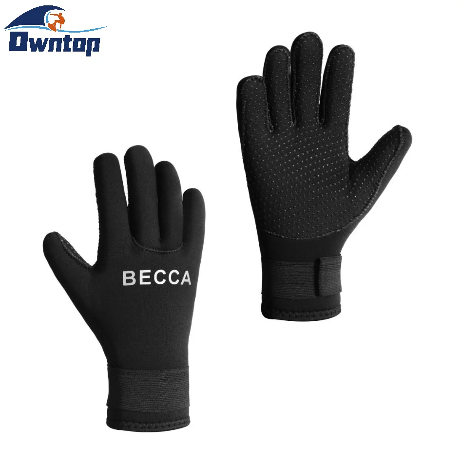 Neoprene Gloves 5mm Wetsuit Gloves Flexible Anti Slip Swim Five Finger Water Diving Gloves for Men Women (1600460786777)