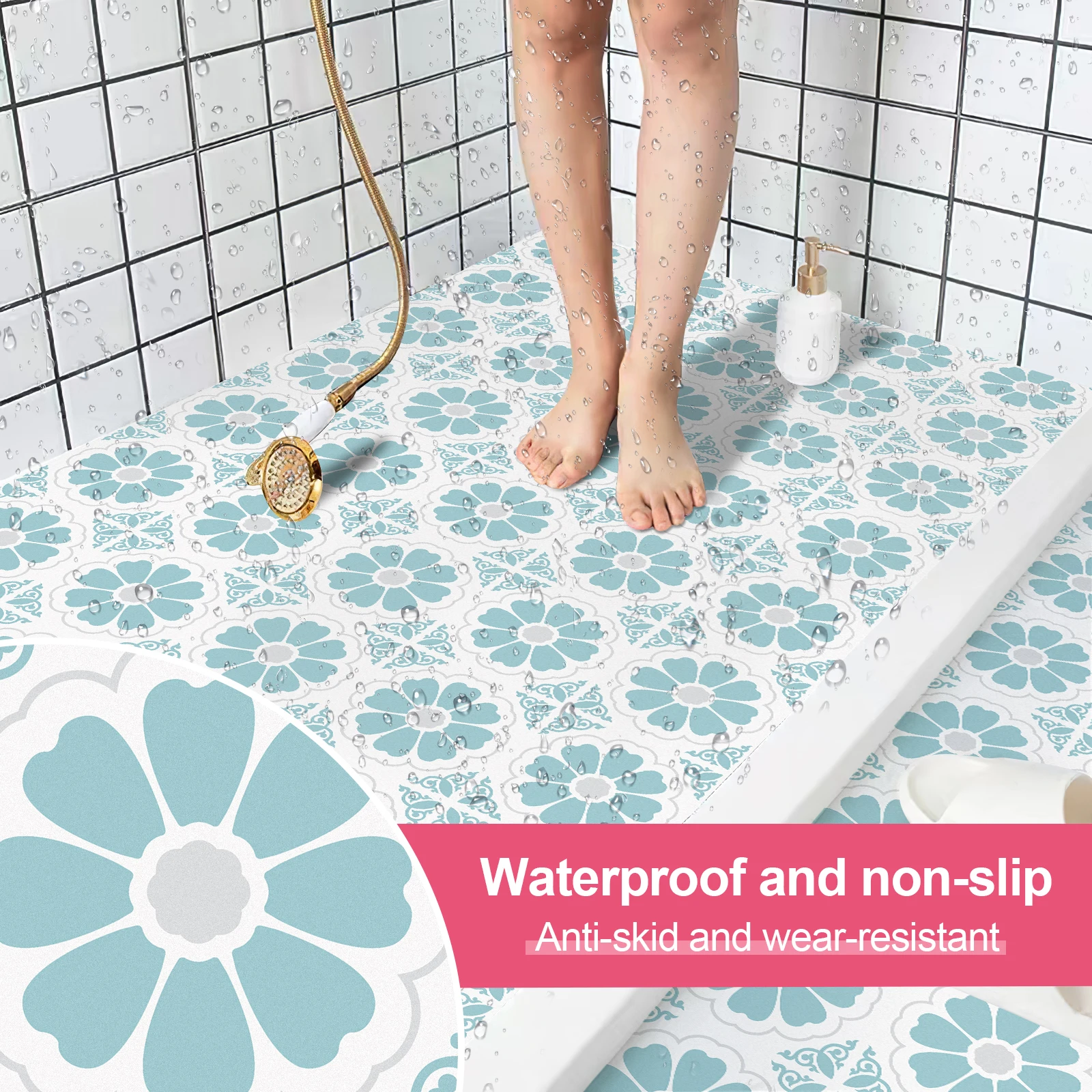 2024  new  design  20*20CM New Arrival Peel And Stick Vinyl Flooring Sticker Self-adhesive DIY Floor Tiles