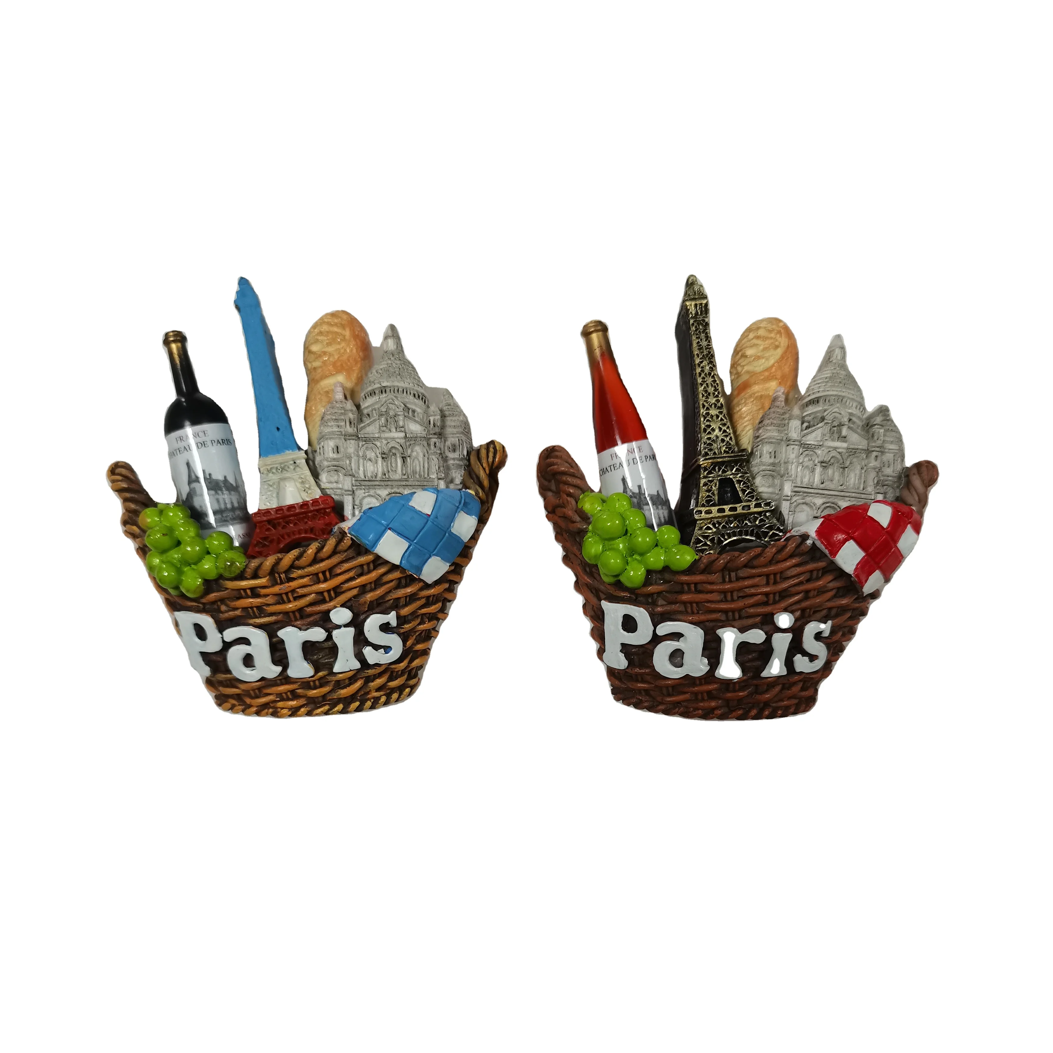 Пользовательские 3d Франция Париж магниты на холодильник виноград Notre Dame de paris туристические сувенирные для разных стран