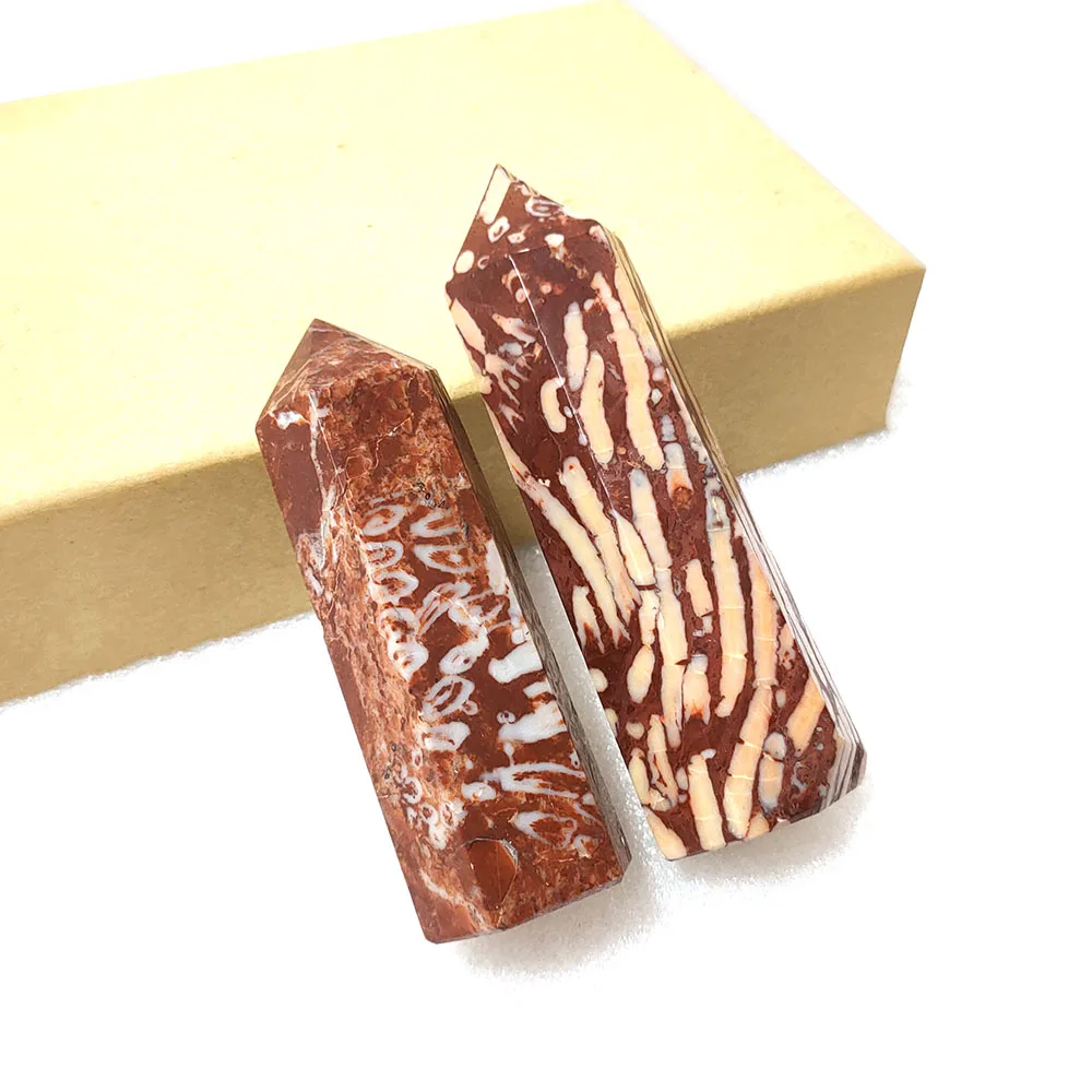 Gemstone Tower Wholesale Natural Jade Coral Stone Processing Coral Jade Tower For Sale