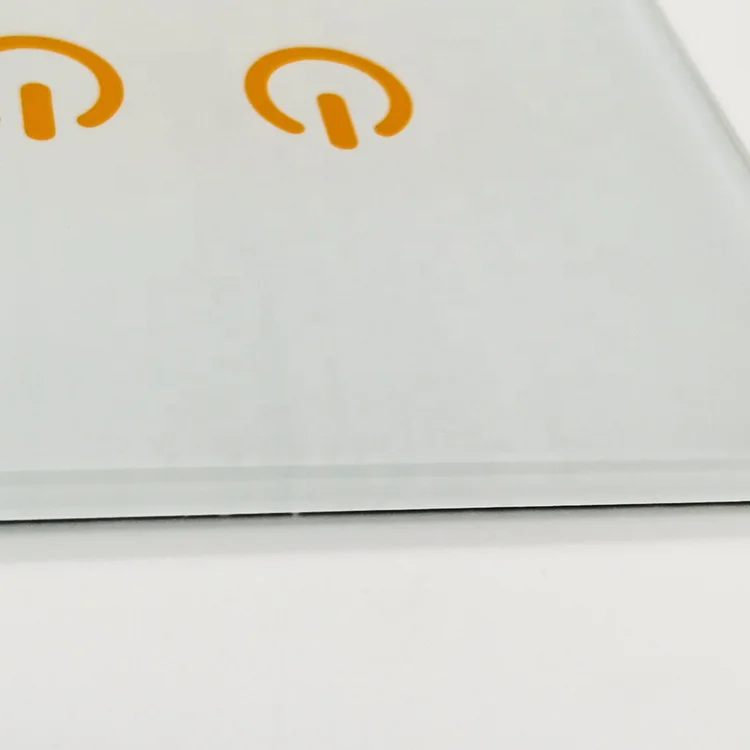 Factory custom screen print tempered glass panel Switch glass panel