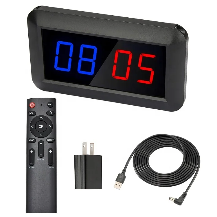 Amazon Portable LED Scoreboard Digital Score Keeper with Remote Indoor Soccer Scoreboar
