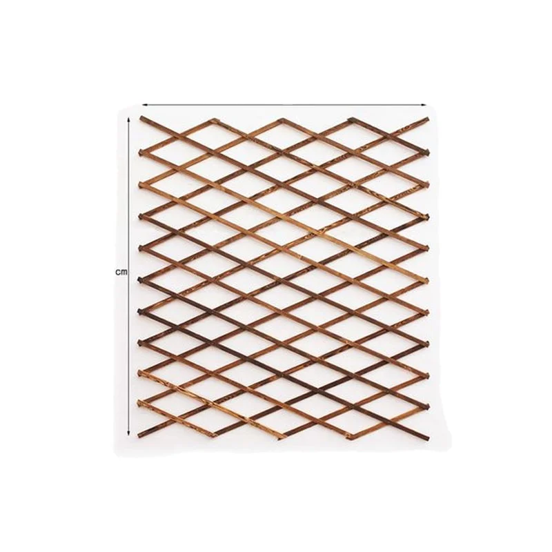 Indoor gardening carbonized wood fence plant corner decoration climbing rattan fence patio partition retractable fence