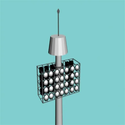 Senfa garden high mast lights for foot ball stadium 400w high mast light for sport lighting