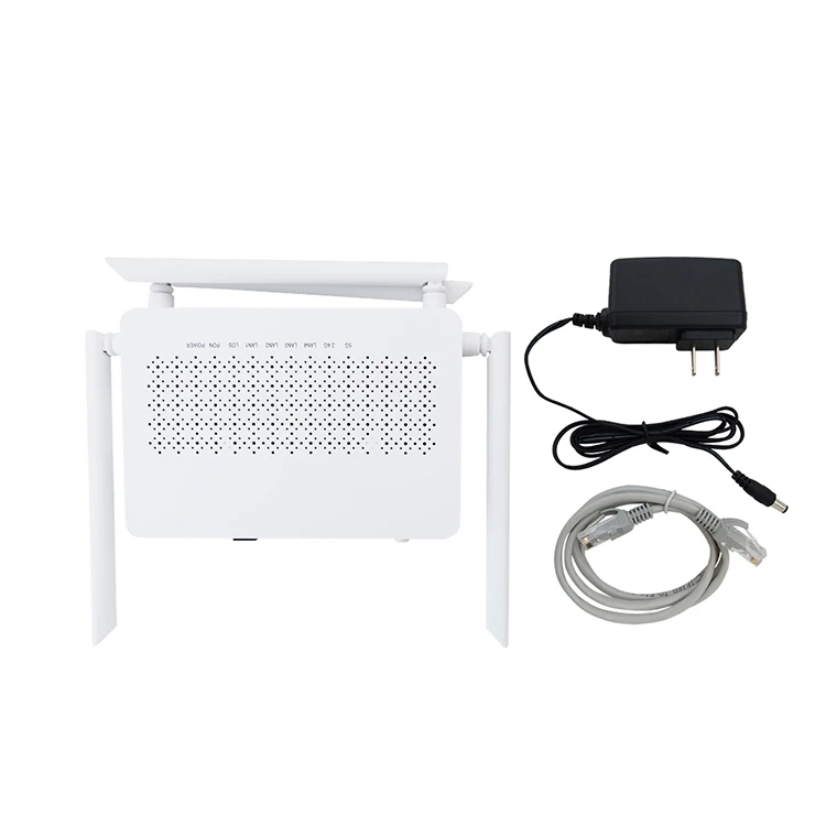 4 Antennas 4GE+11AC WIFI XPON ONU Compatible With Most Branded GPON OLT