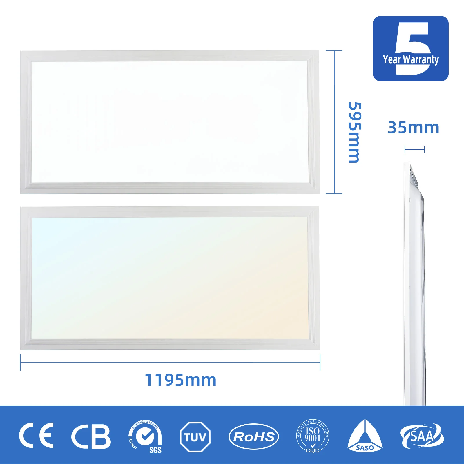 300*600 595*595 600*600 600*1200 mm 36w 40w 42w 48w Ceiling Lamp Led Commercial Panel Light For Office School Factory