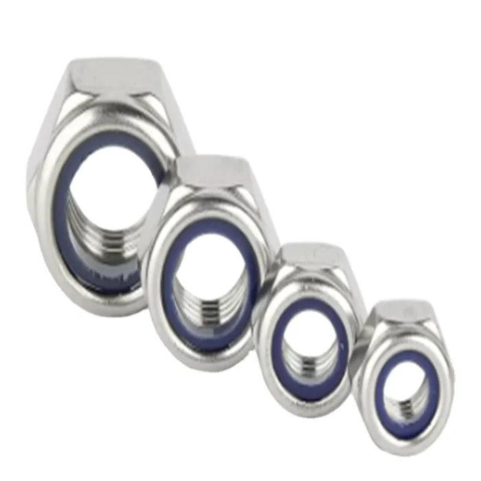 Шестигранная гайка 304 DIn985 DIN 982 м2 м3 M4 M5 M6 M8 M10 M12 M16 to M36 A2 гайки Nylock из нержавеющей стали