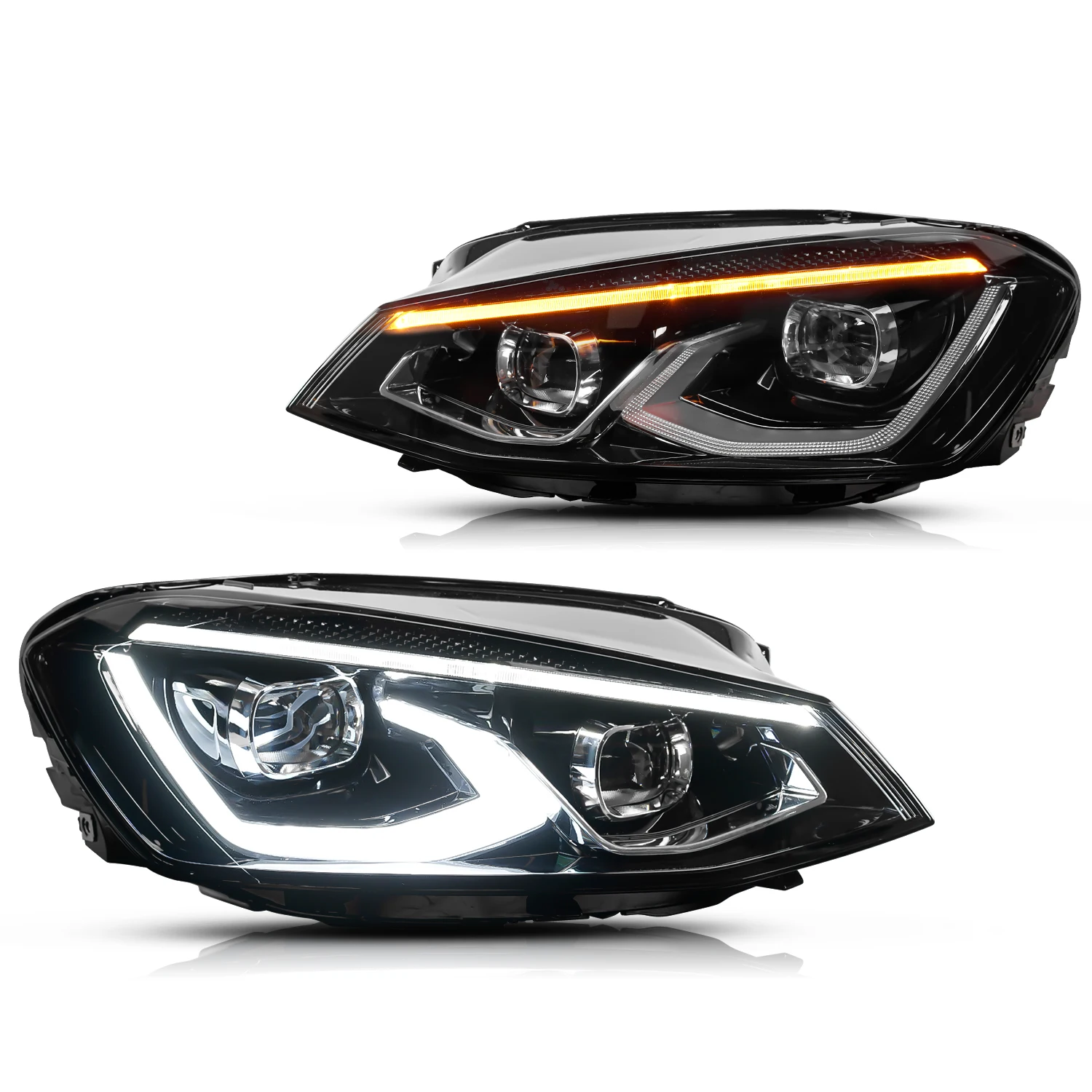 Архаическая светодиодная фара с DRL Дальний свет 2008 2009 2010 2011 2012 2013 2014 передние фары для Golf 6 MK6