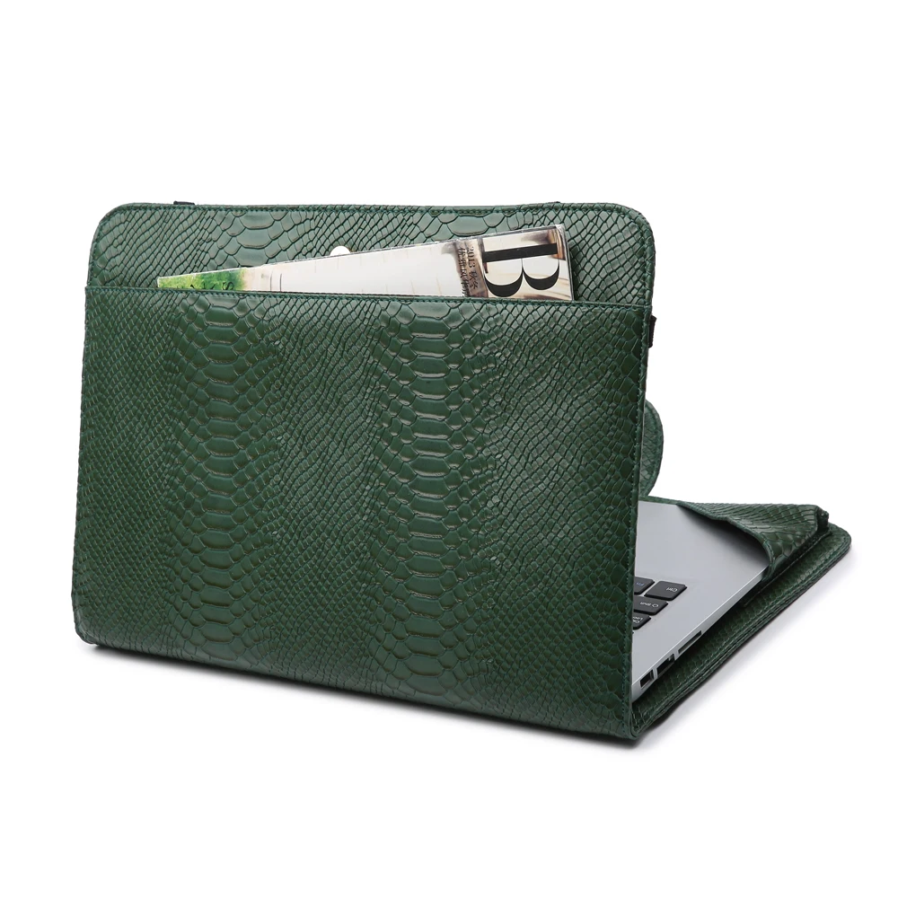 2022 New Design Snake Pattern Computer Protective Sleeve 13 inches Laptop Protective Case for Macbook and A4 File