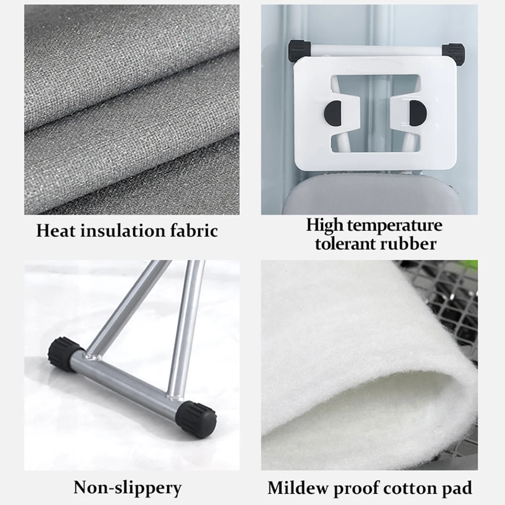 Heat Resistant Household Foldable Vertical Iron Boards 100% Cotton Customized Ironing Boards Cover Iron Table