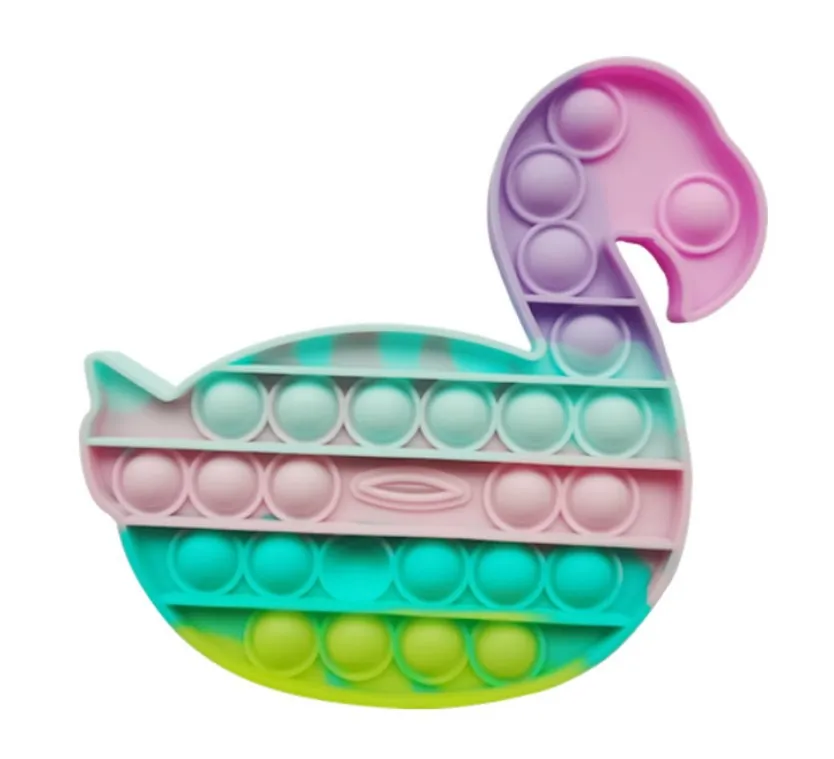 New Silicone Sensory Push Bubble Stress Relief Toy Silicone Rat Pioneer Different patterns Fidget Pressure Relief Toy