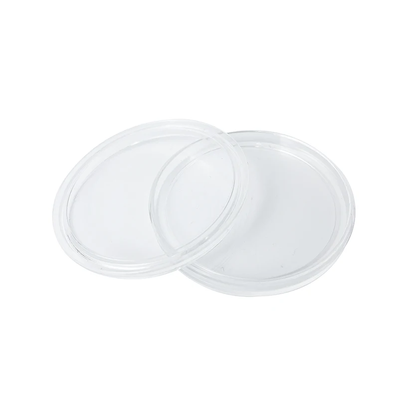 Wholesale Premium Clear Round Plastic 39MM Silver Challenge Coin Capsule for Collectors
