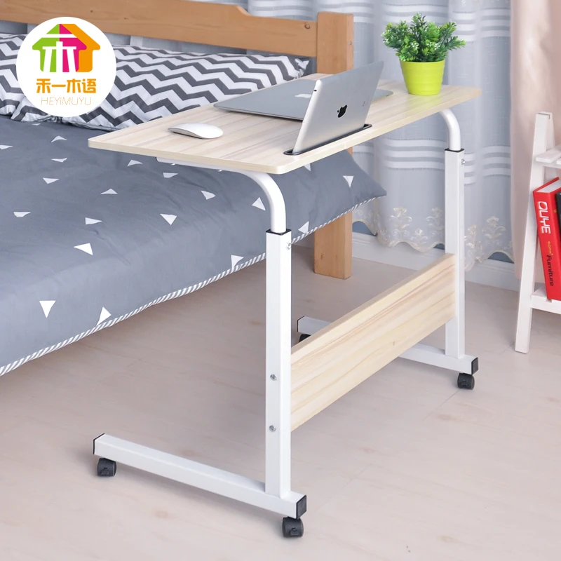 Computer Table Wheels Adjustable study tables School Furniture Computer Desk Commercial Furniture Wooden