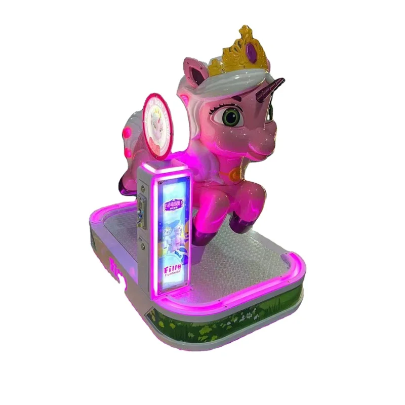 New design coin operated games kiddie rides small horse with MP 5 Screen