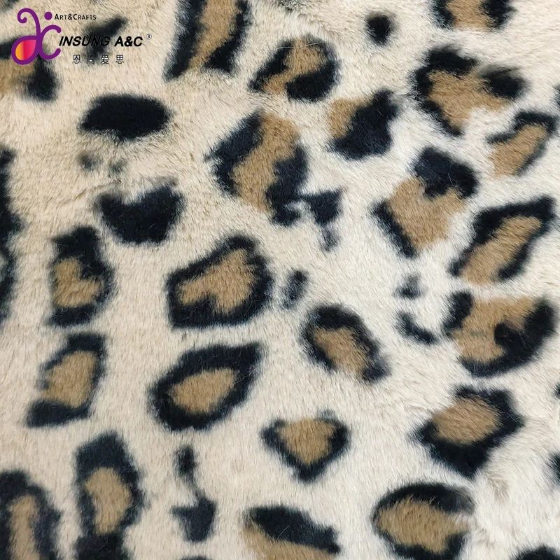 Knitted Flocking Fur fabric/Faux fur fabric / Plush fabric