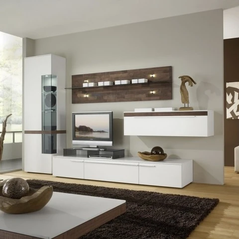Vermonhouzz настенный деревянный ТВ Стенд витринный шкаф с большим