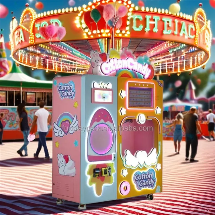 Affordable Commercial  Fully Automated Cotton Candy Automatic Packing Machine with Sizes for Every Venue or Occasion.