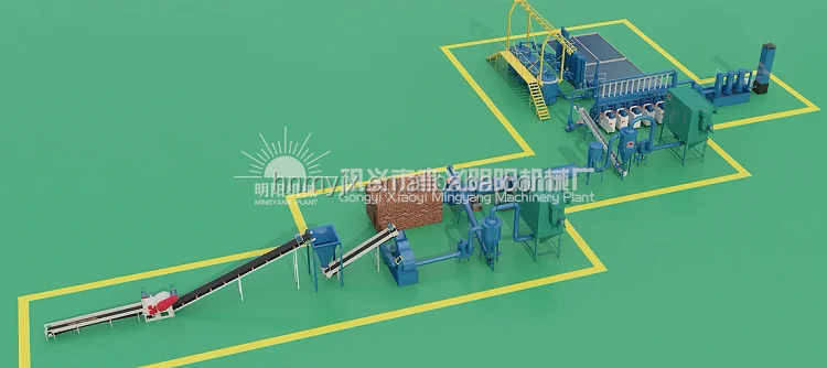 
Waste Biomass Sawdust Charcoal Extruder Making Machine Bio Fuel Wood Briquetting Machine 