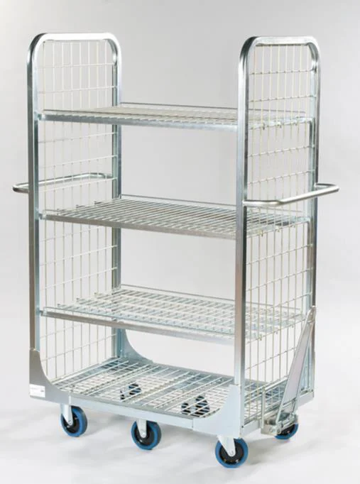 Customized sizes high quality hevy duty foldable steel logistics roll cage roll container mesh trolley