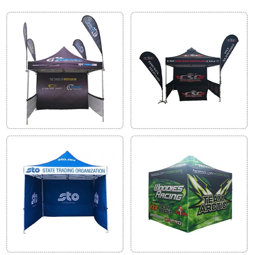 Wholesales Customized logo outdoor party thermal transfer other tent trade show cot tent