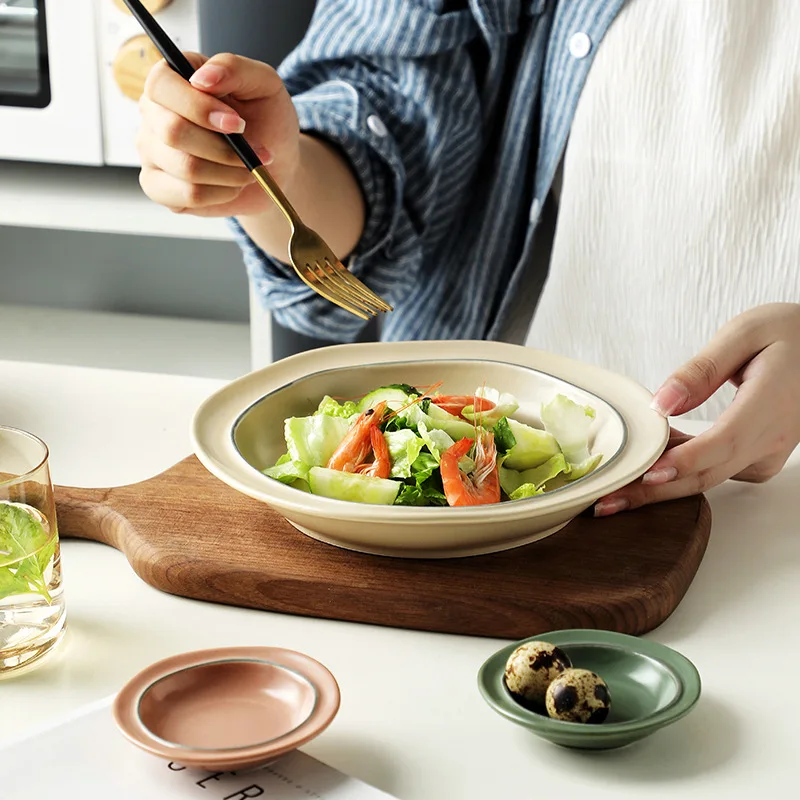 Хит продаж керамическая посуда для макарон фарфоровые тарелки и наборы тарелок ресторана