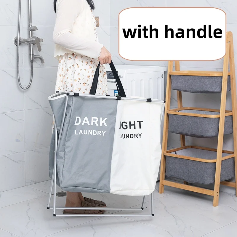 Household large laundry basket foldable clothes storage boxes laundry hamper storage laundry basket with handle