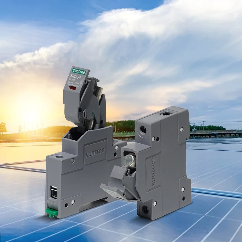 Suntree factory 1000V 30amp 1500V 50amp photovoltaic electrical dc solar fuse with fuses holder supplier