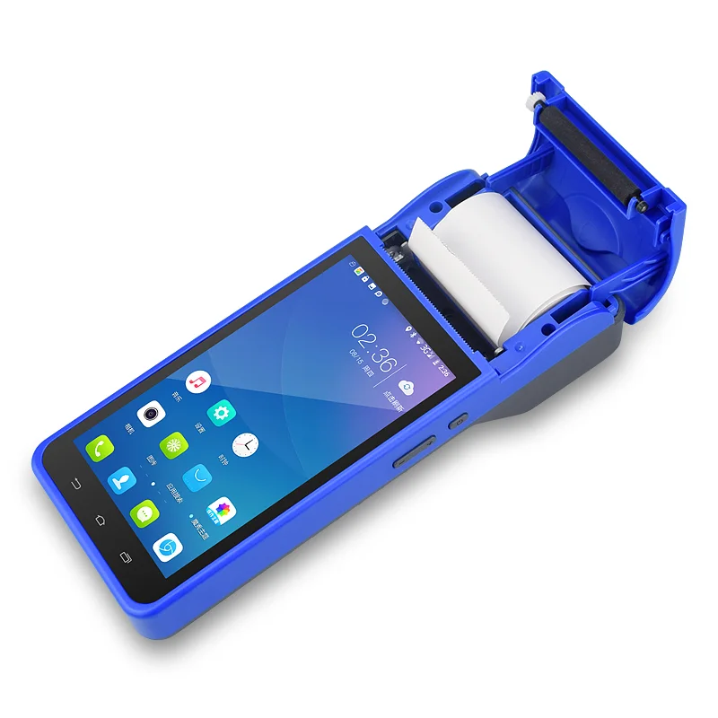 Мобильный портативный терминал системы Android POS производит сенсорный экран pos с принтером платежная машина
