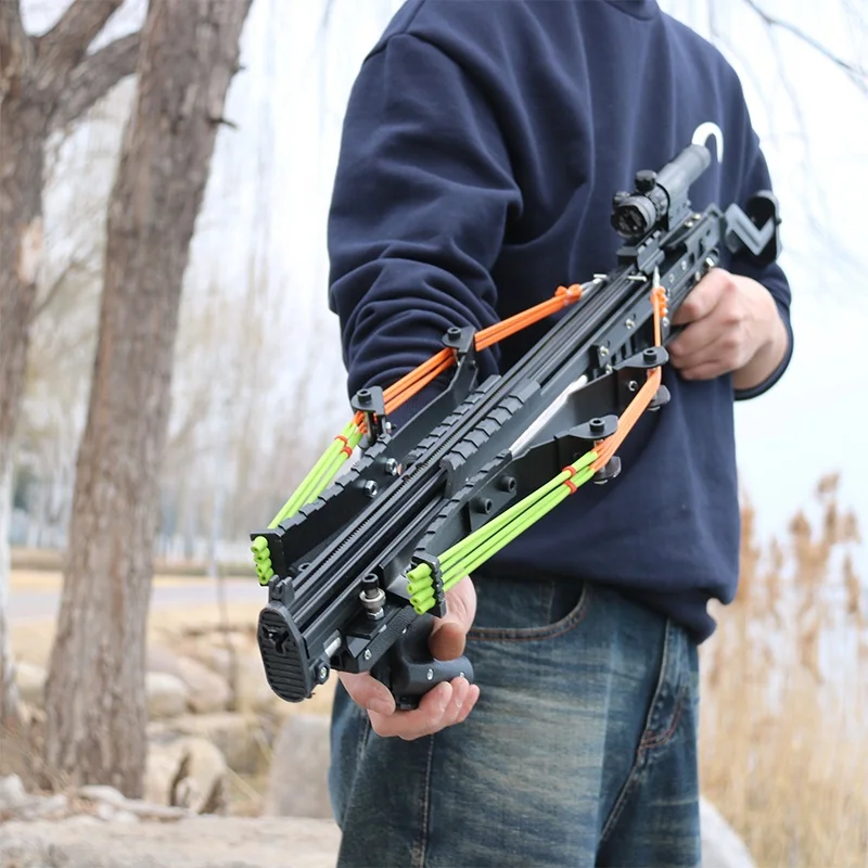 China Supplier Custom Precision Powerful Hunting Slingshot Gun With Telescope Outdoor Hunting