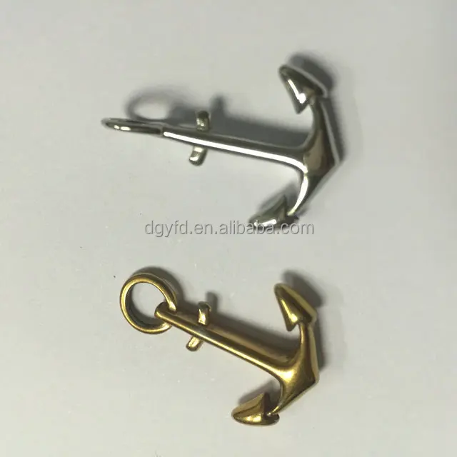Stainless Steel Anchor Link Charm Connector Pendants Charms Surfer Jewelry Findings for Sailor Cord Bracelet Making