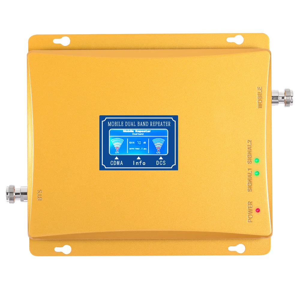 Mobile Signal Repeater Dual Band Cdma 850Mhz Dcs1800Mhz Signal Booster For Office Or Home