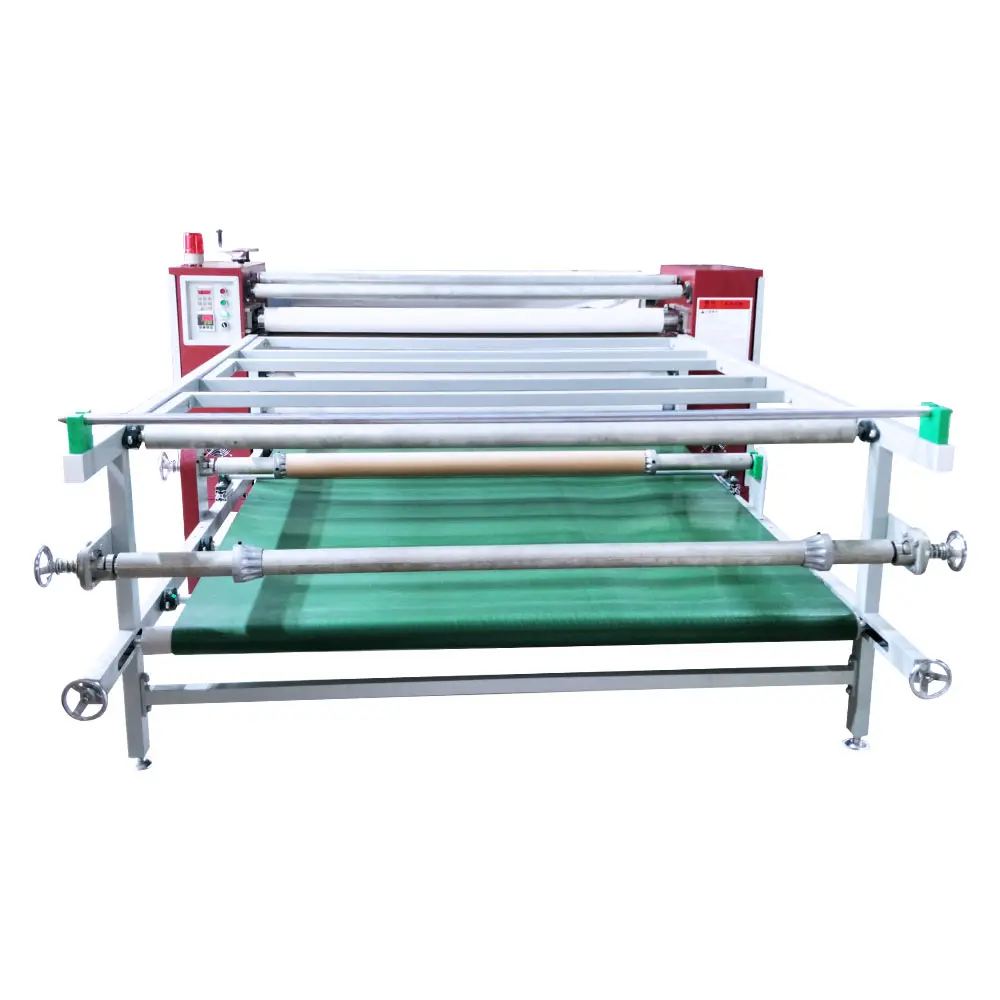 1.7m multi-function mini 360 sublimation transfer textile roll fabric rotary printing drum calender roller heat press machine