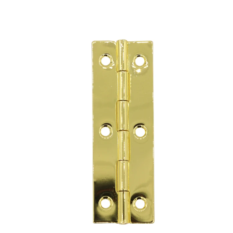 Wholesale custom 180 degree angle butt square brass hinges for wooden jewelry box 6 holes