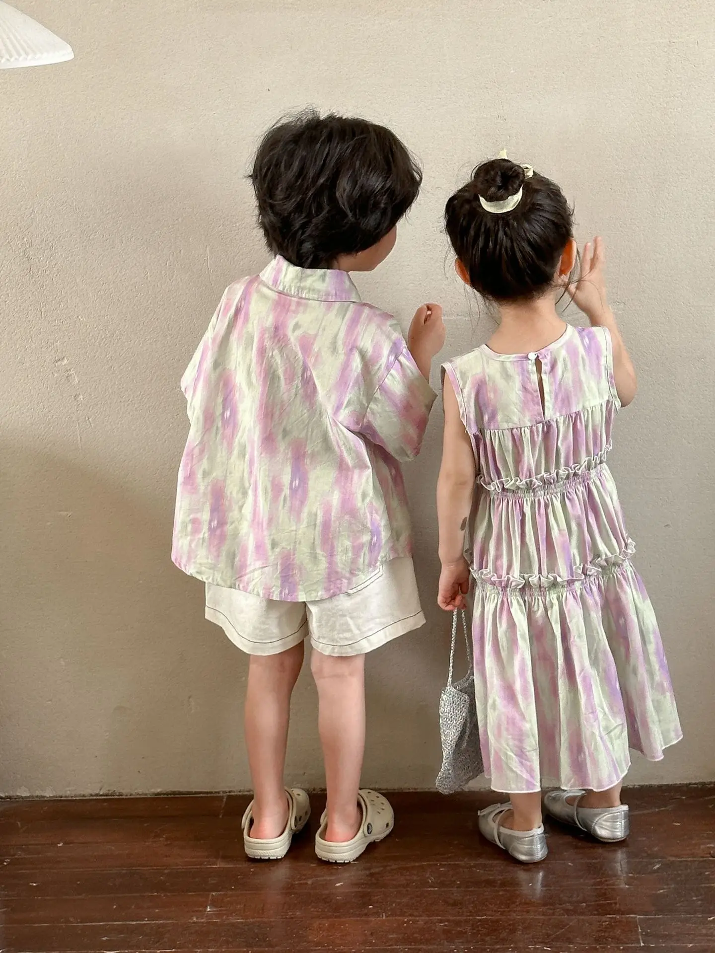 Match Brother and Sister Clothes Clothes Summer Latest Children Dress Designs 2024