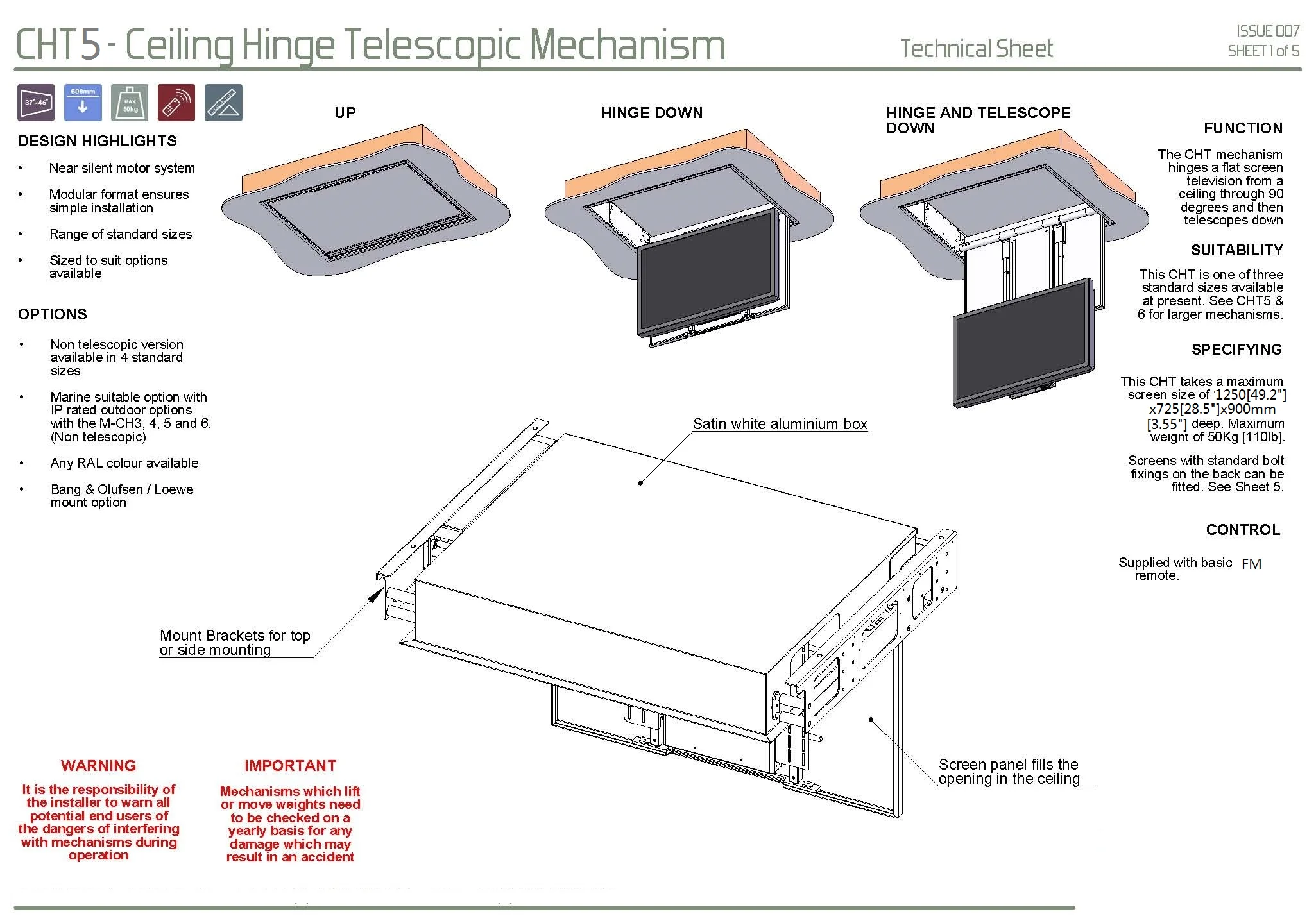 Flip down Ceiling TV Lift Motorized TV Mount Bracket Tv Ceiling Mount Telescopic Motorized Lift