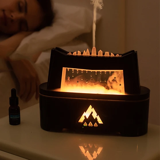 Dropshipping Products 2024 Light Fragrance Rain Cloud Humidifier Flame Essential Oil Diffuser Raindrop Humidifier for Bedroom