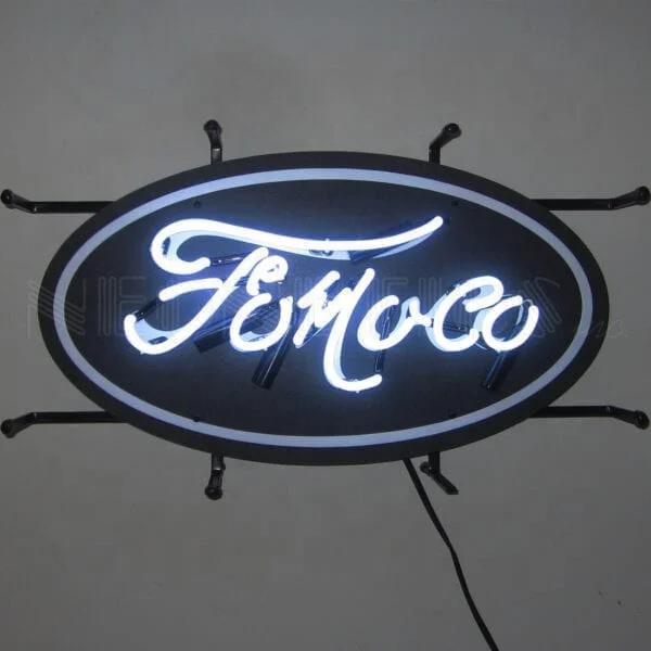 
Oem factory china suppliers lead free rohs certificate Ford neon sign light metal grid custom glass ford neon light L 