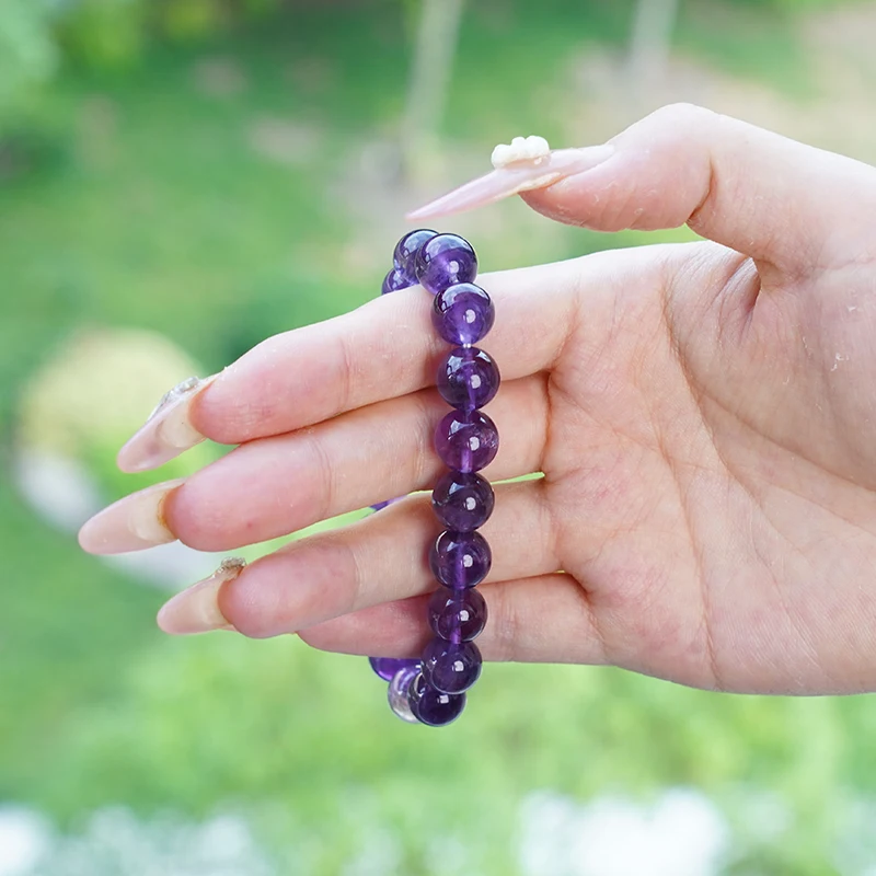 wholesale 10mm Natural stone Gemstone Quartz For Women Men Gifts Healing Spiritual crysta Bracelet