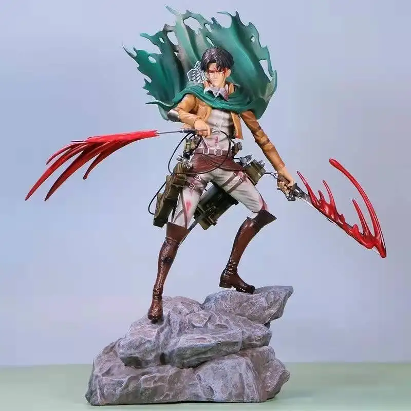 Hot-sale High Quality Boxed PVC 35CM Anime Toy Levi Attack On Titan Action Figure