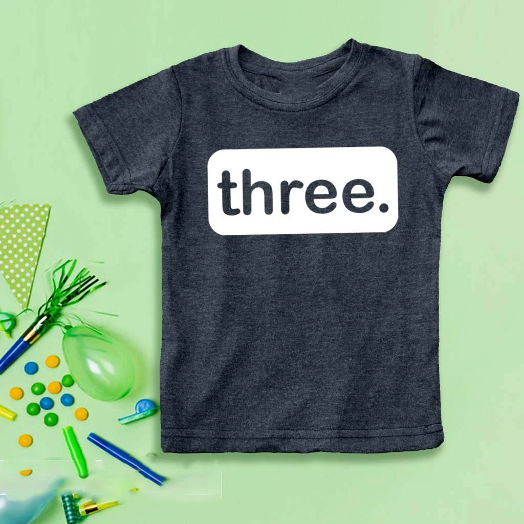 3rd Birthday Shirt boy Third Outfit 3 Year Old Toddler Gift Baby Tshirt Party Shirts