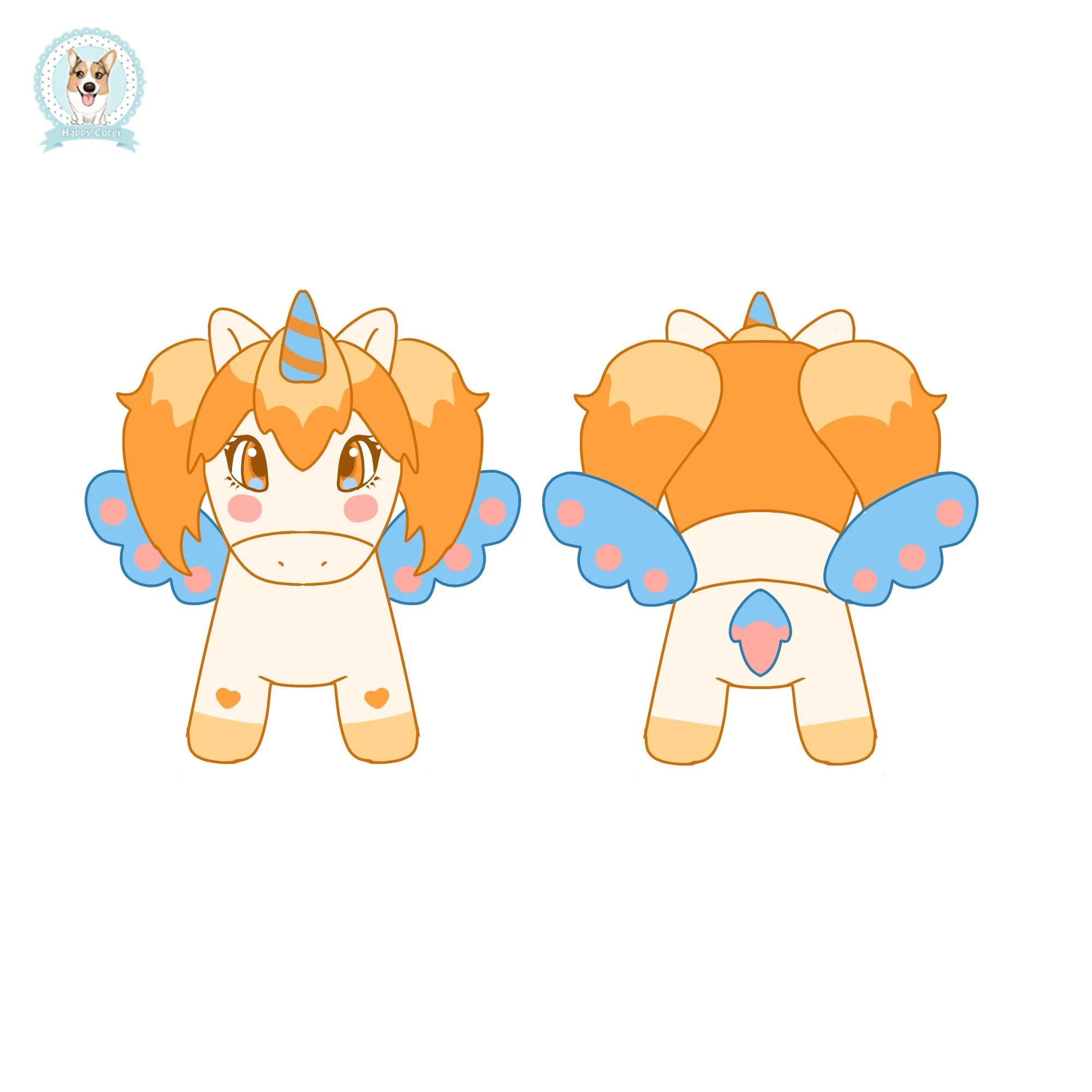 Custom Anime Plush Animal Toy Exquisite Handcrafted Plush Special Soft Cute Horse Doll Idea Gift For Friends Children Kids