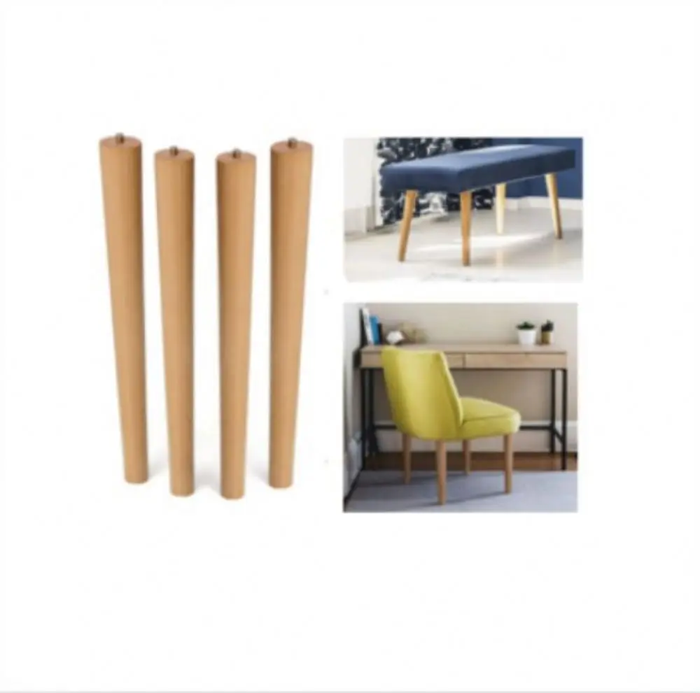 Rubber wood curved furniture sofa leg wooden legs for furniture 20247