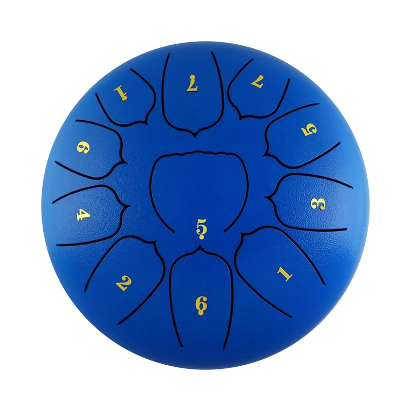 steel tongue drum 10 inch 11 tone stainless steel drum musical education concert mind healing yoga meditation