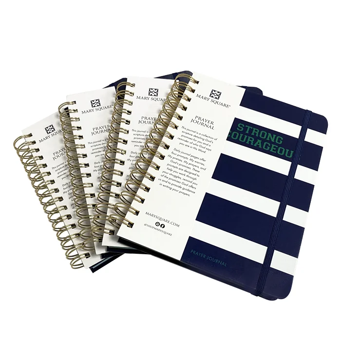 Hardcover Paper Daily Weekly Guest Diary Binder Custom Printing Wedding Journal Books Planner 2022 Spiral A5 B5 Notebook