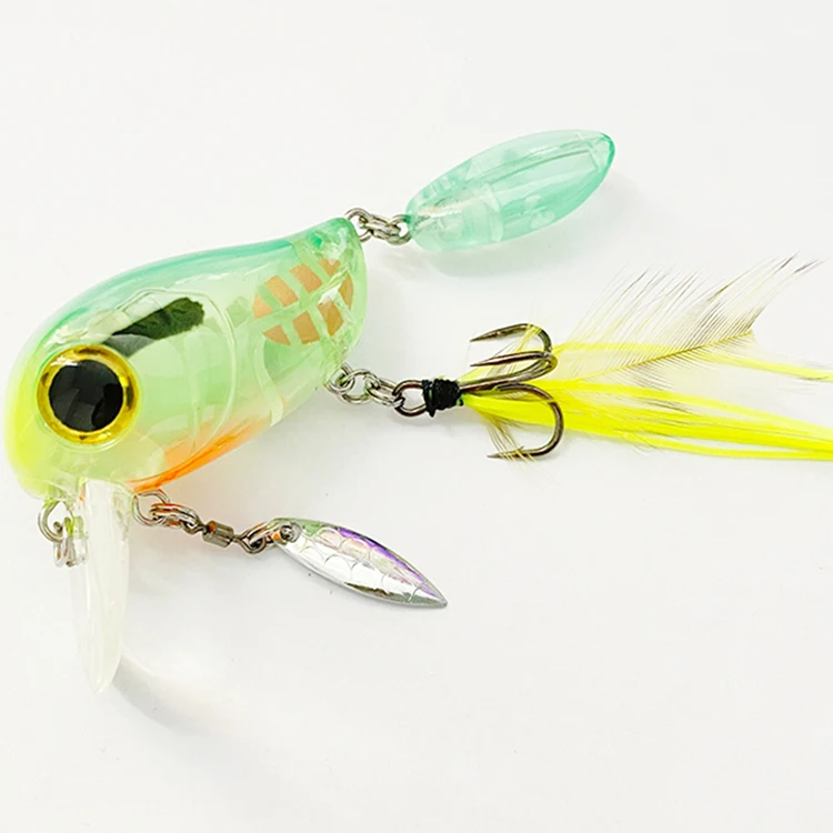 Topwater Lure SA40 CRANK 40mm+20mm  8g 10 Colors Floating Lure Bass Pike Wobblers Crankbait