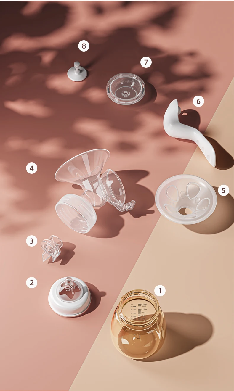 Bebebao Ergonomic design manual breast pump with two gear adjustable ,portable breast pump wireless