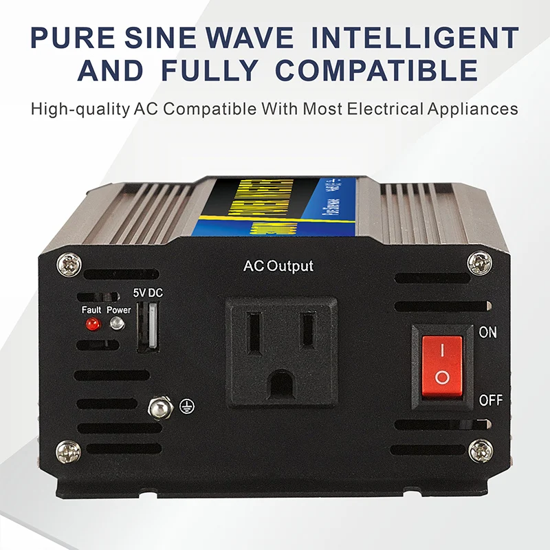 Ten Years Factory Wholesale Direct Sale Retail Purchase 300w Household Correction Wave Inverter Dc12v 24v to Ac 110v 220v