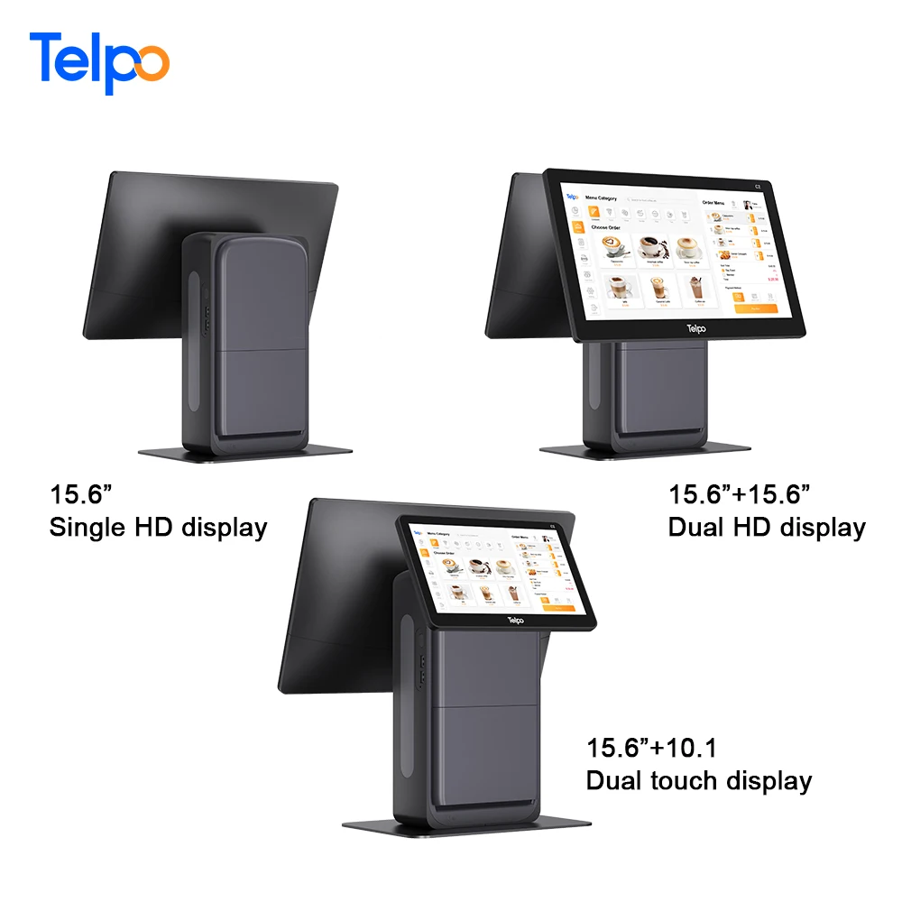 ECR Бизнес сенсорный двойной экран pos wifi Ресторан кассовый аппарат